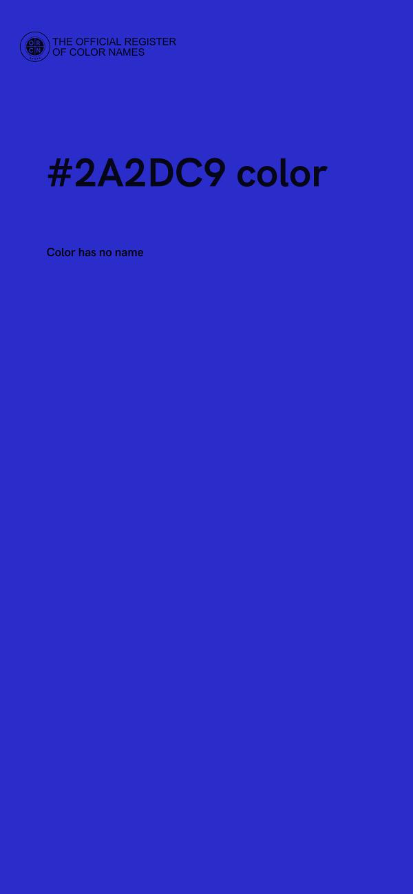 #2A2DC9 color image