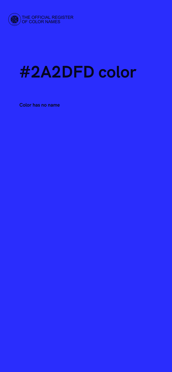 #2A2DFD color image