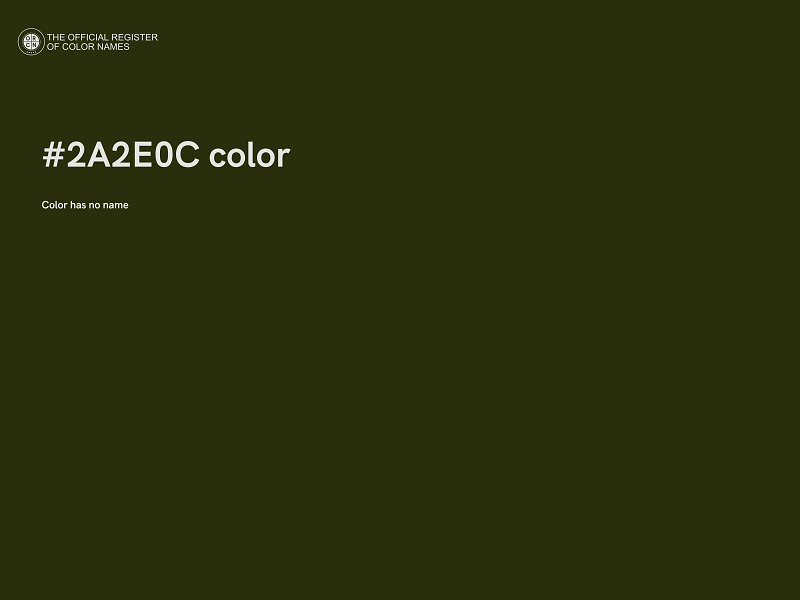 #2A2E0C color image