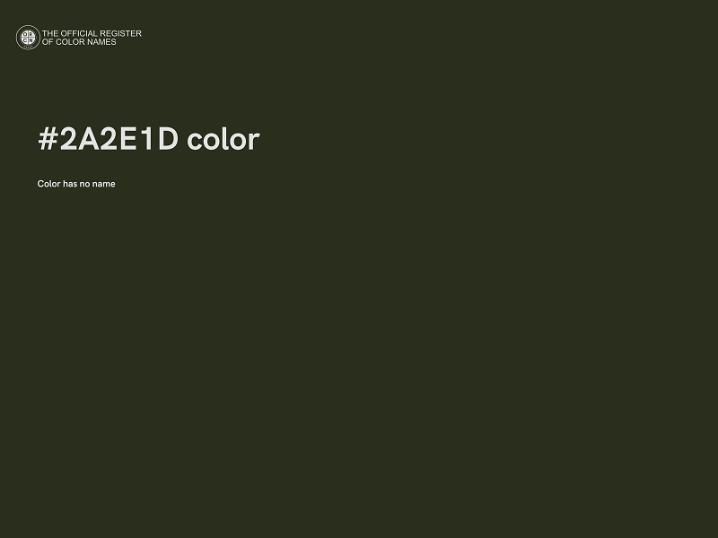 #2A2E1D color image