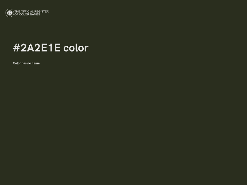 #2A2E1E color image