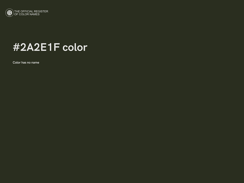 #2A2E1F color image