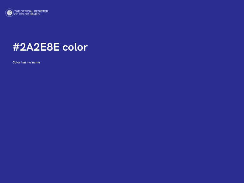 #2A2E8E color image