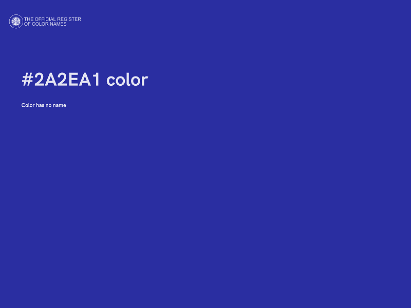 #2A2EA1 color image