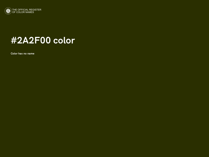 #2A2F00 color image