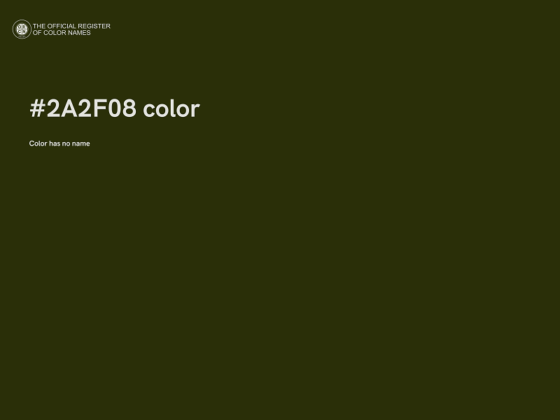 #2A2F08 color image