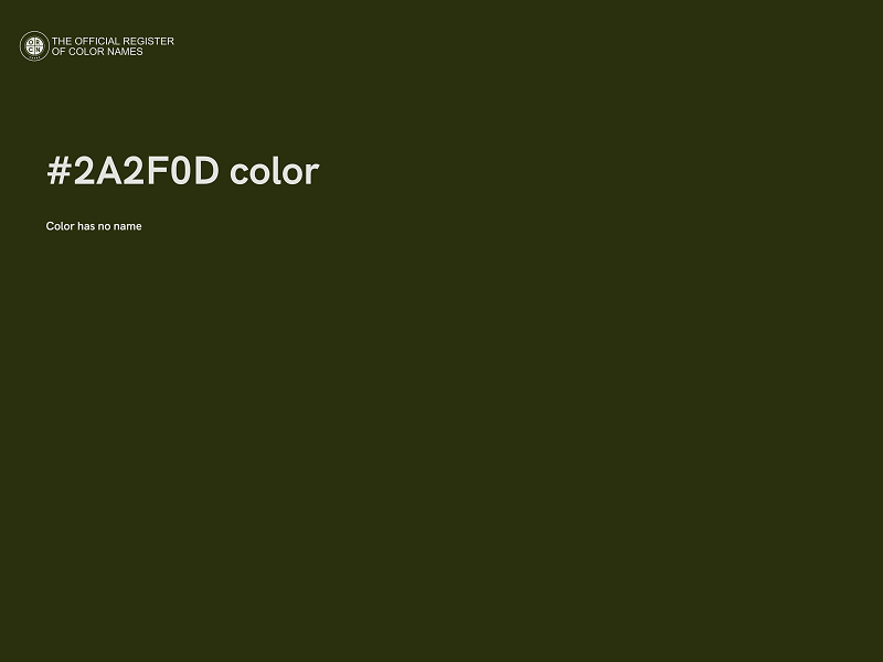 #2A2F0D color image