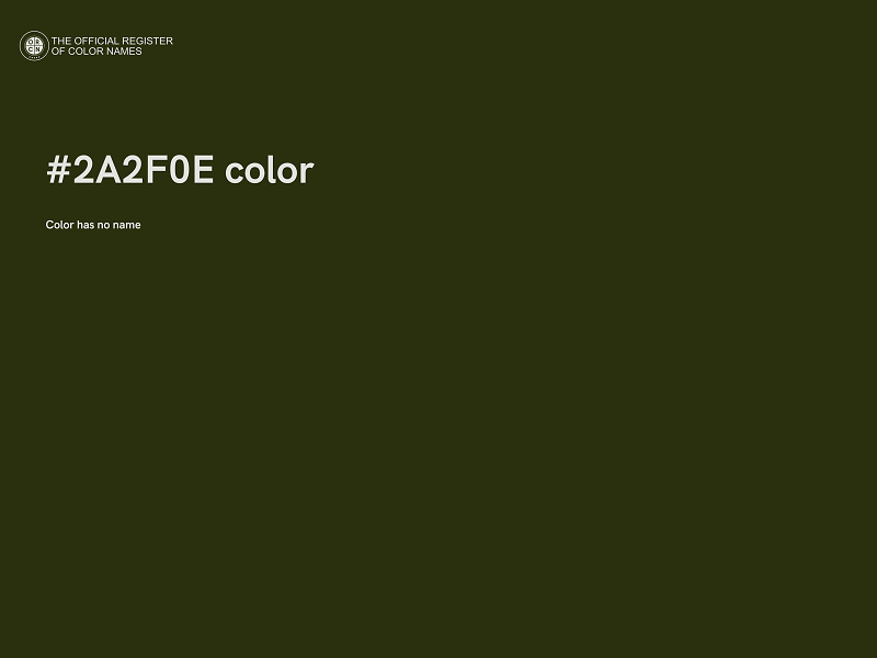 #2A2F0E color image