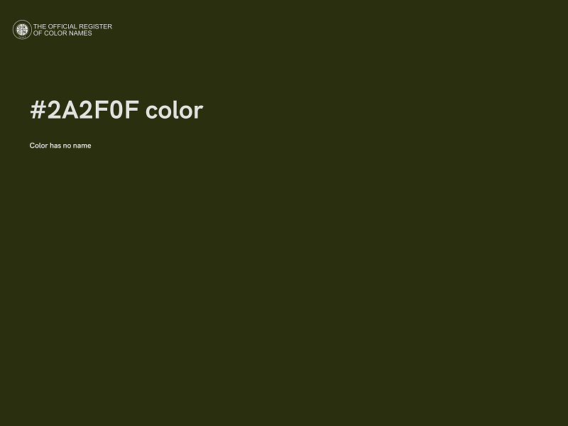 #2A2F0F color image