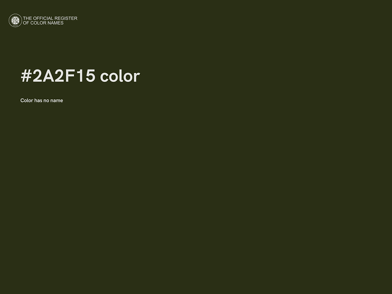 #2A2F15 color image