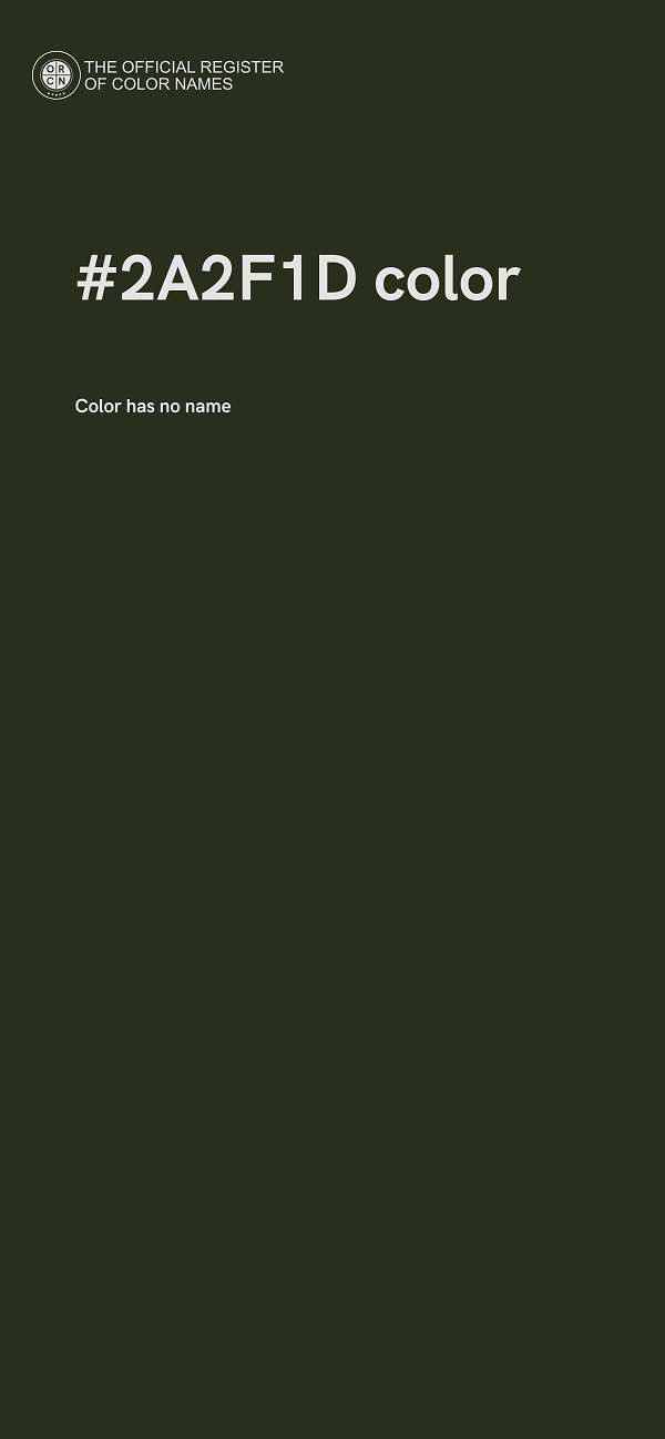 #2A2F1D color image