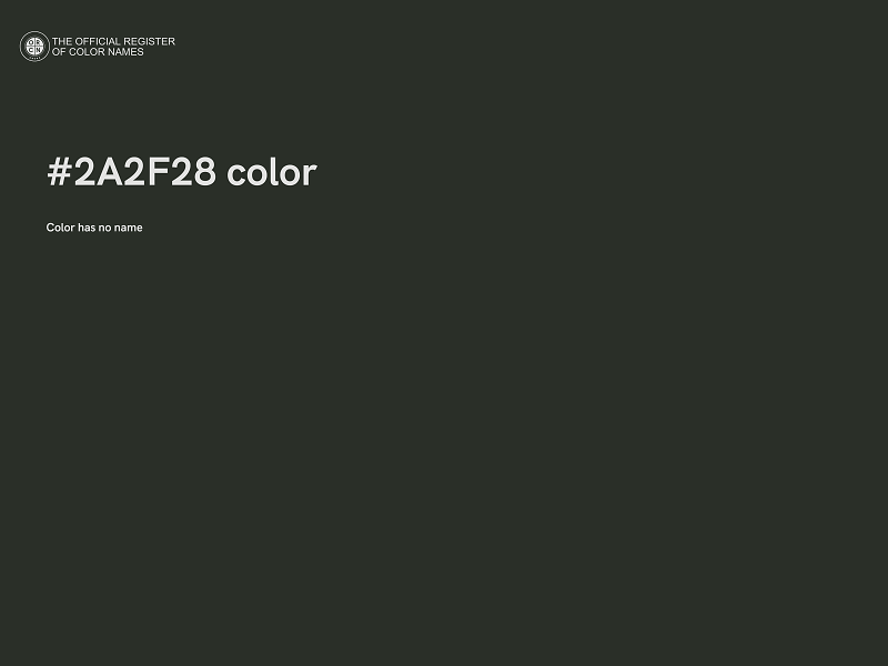 #2A2F28 color image