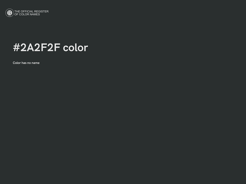 #2A2F2F color image