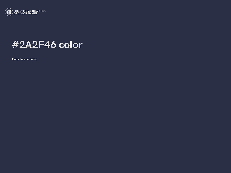 #2A2F46 color image