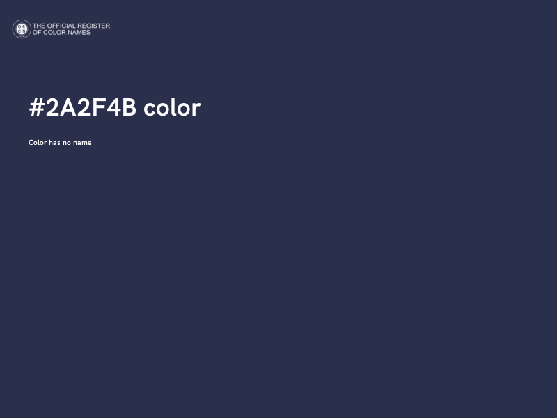 #2A2F4B color image