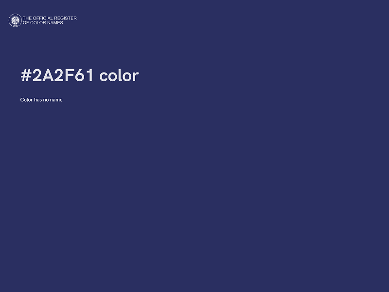 #2A2F61 color image