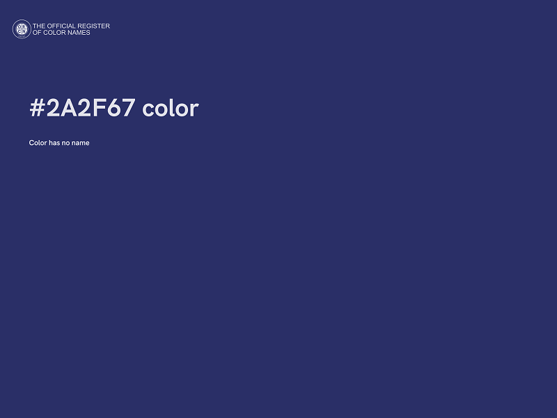 #2A2F67 color image
