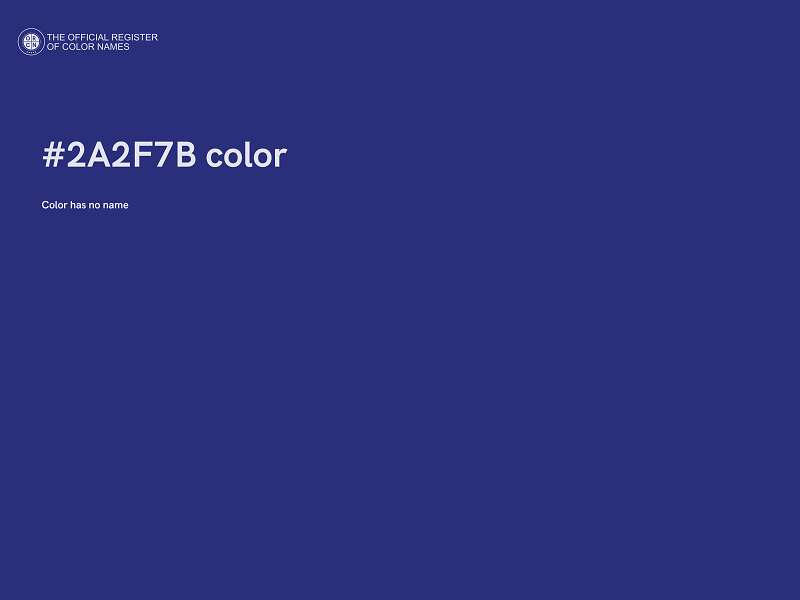 #2A2F7B color image