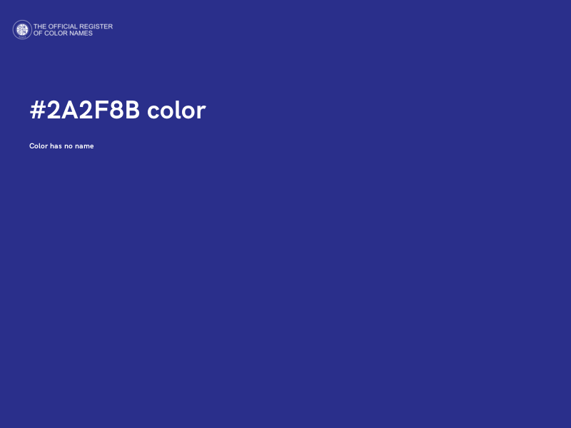 #2A2F8B color image