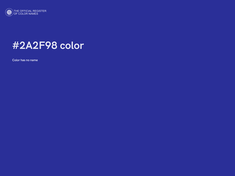 #2A2F98 color image