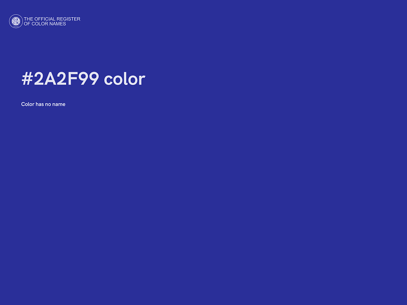 #2A2F99 color image