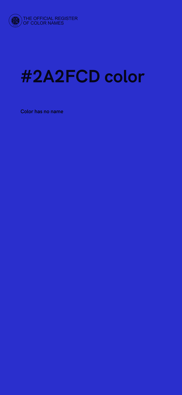 #2A2FCD color image