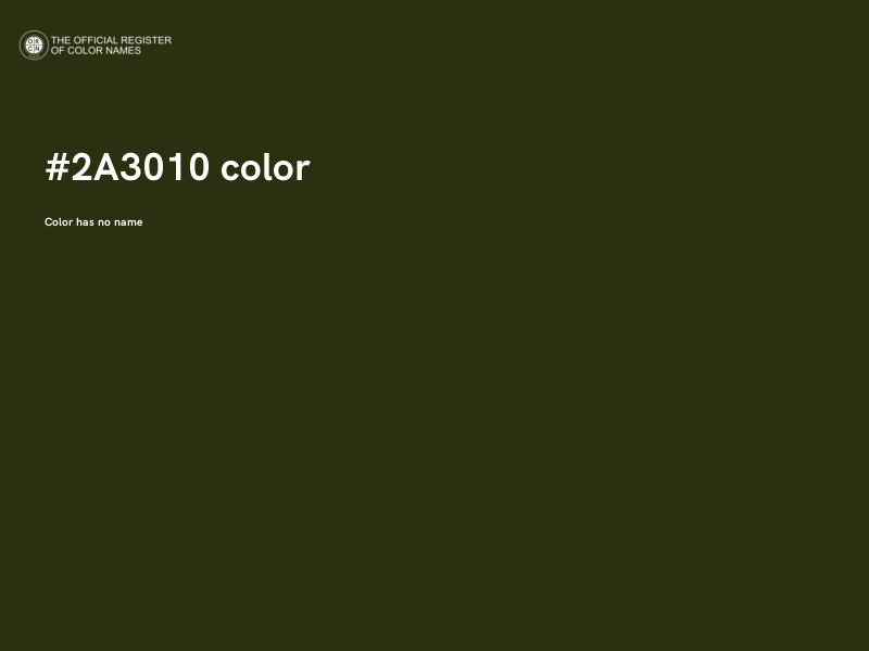 #2A3010 color image