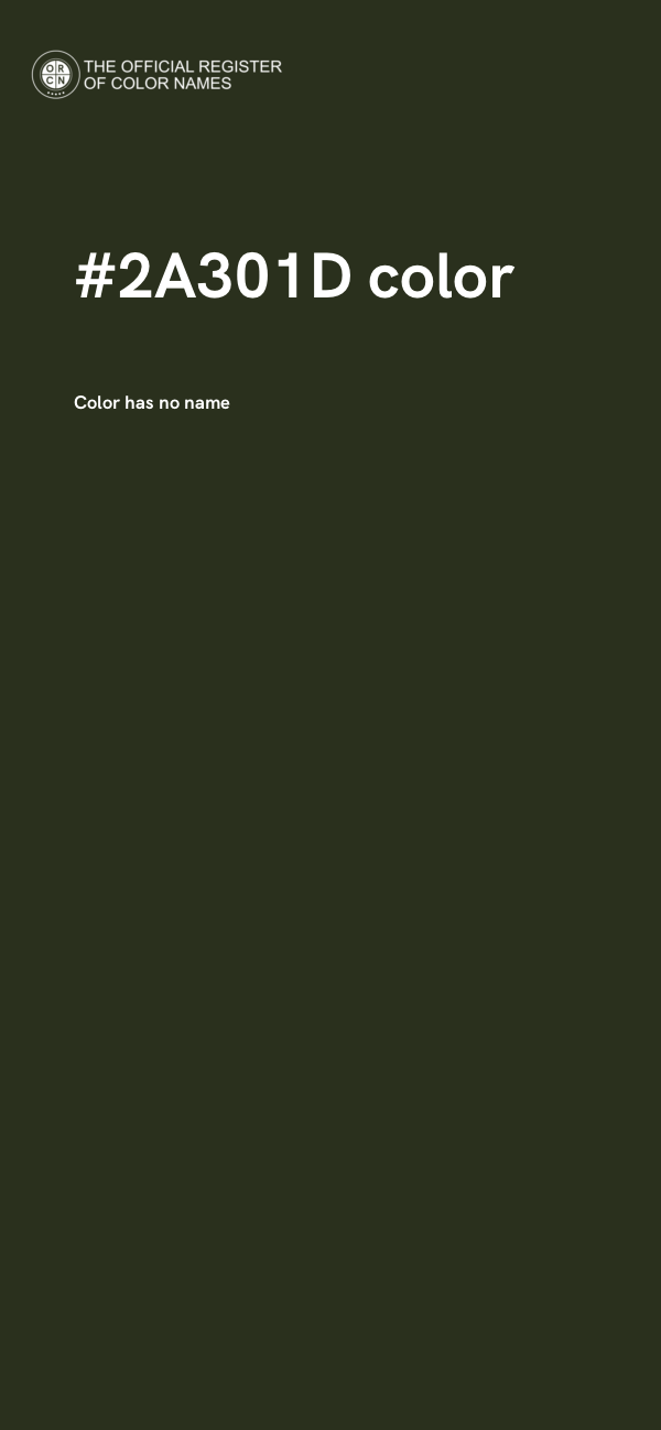 #2A301D color image