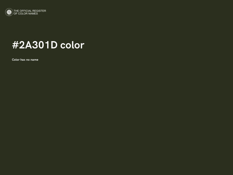 #2A301D color image