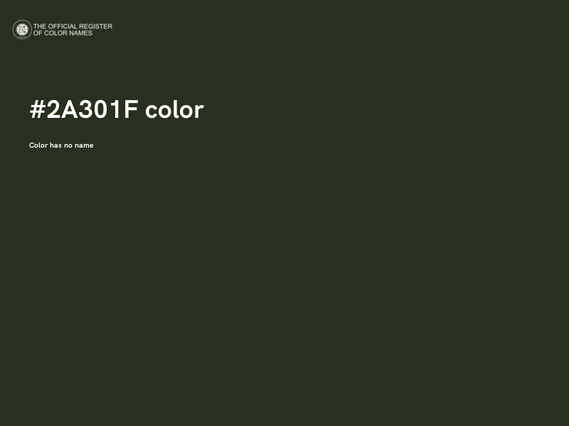#2A301F color image