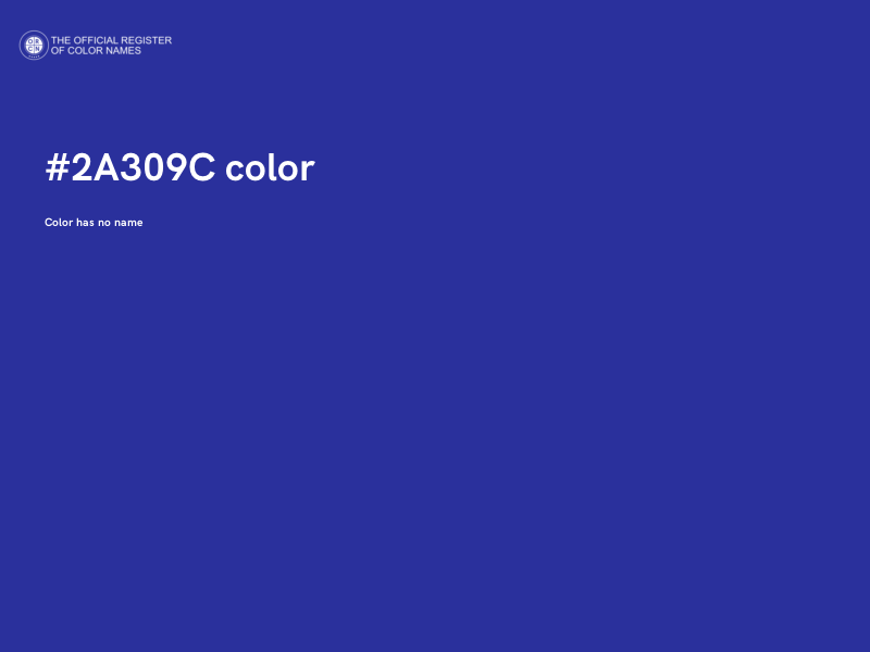 #2A309C color image