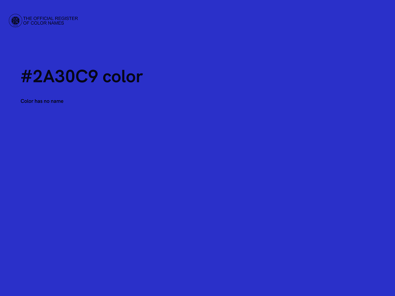 #2A30C9 color image
