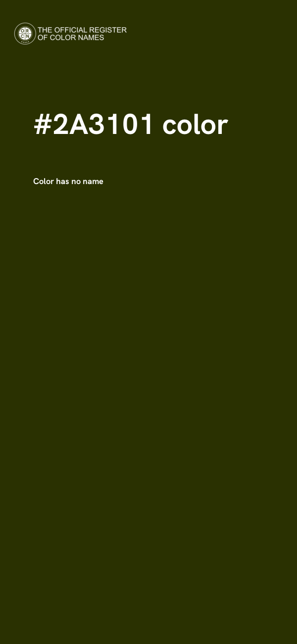 #2A3101 color image
