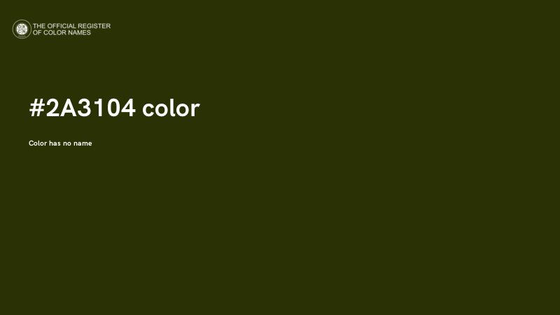 #2A3104 color image