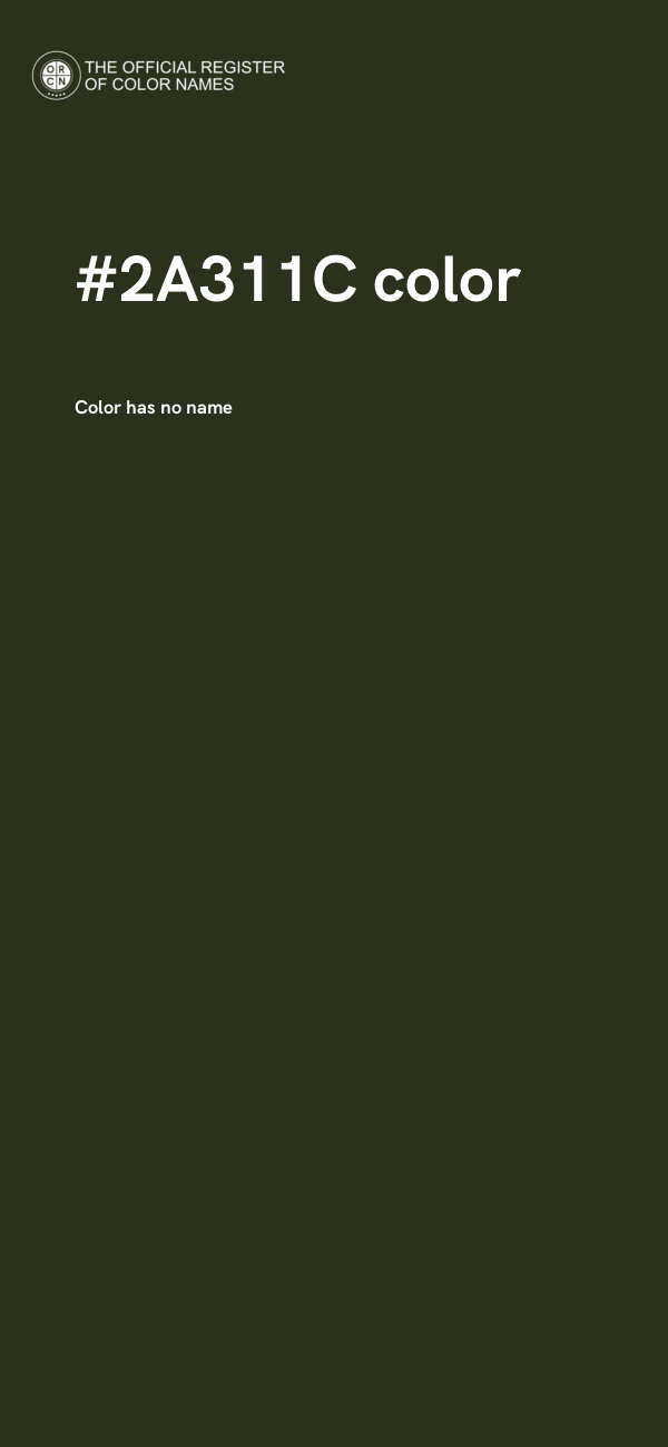#2A311C color image