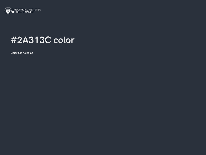 #2A313C color image