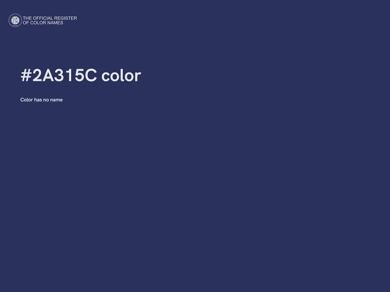 #2A315C color image