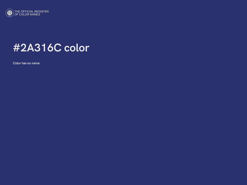 #2A316C color image