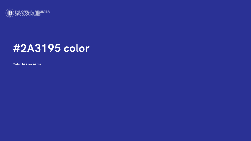 #2A3195 color image
