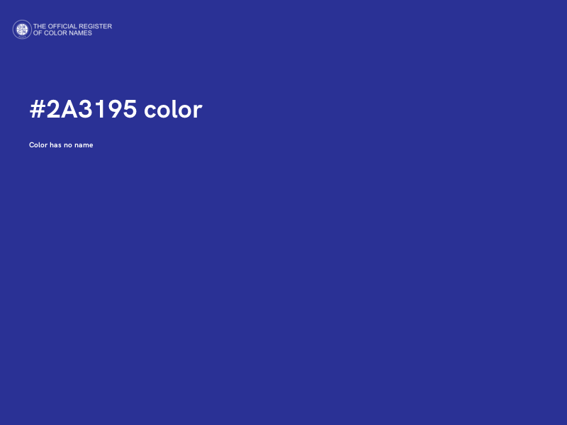 #2A3195 color image