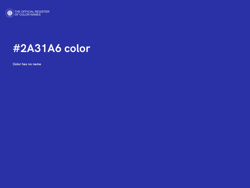 #2A31A6 color image