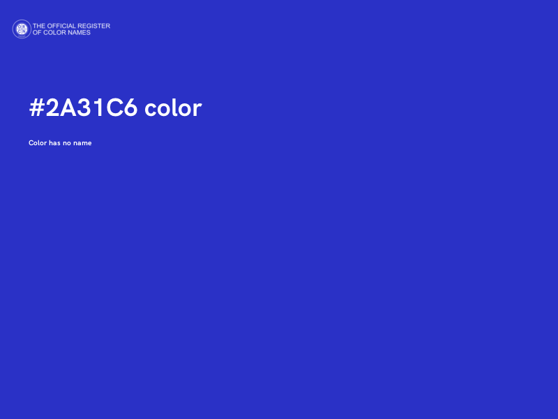 #2A31C6 color image