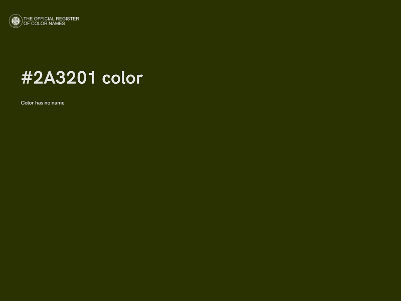 #2A3201 color image