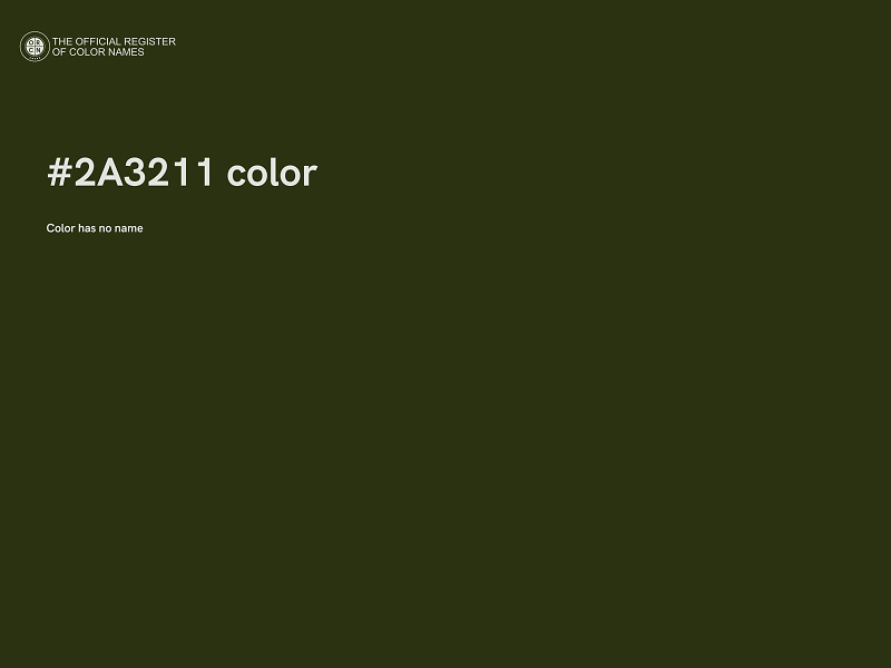 #2A3211 color image