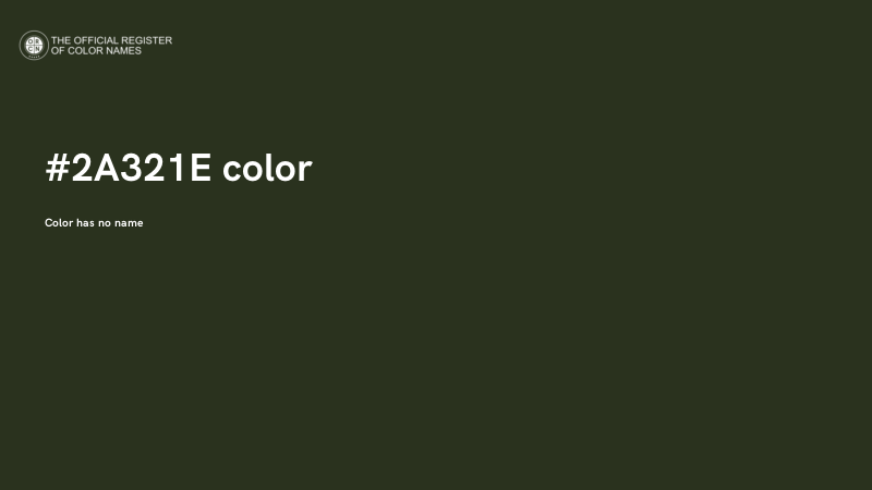 #2A321E color image