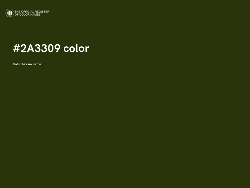 #2A3309 color image
