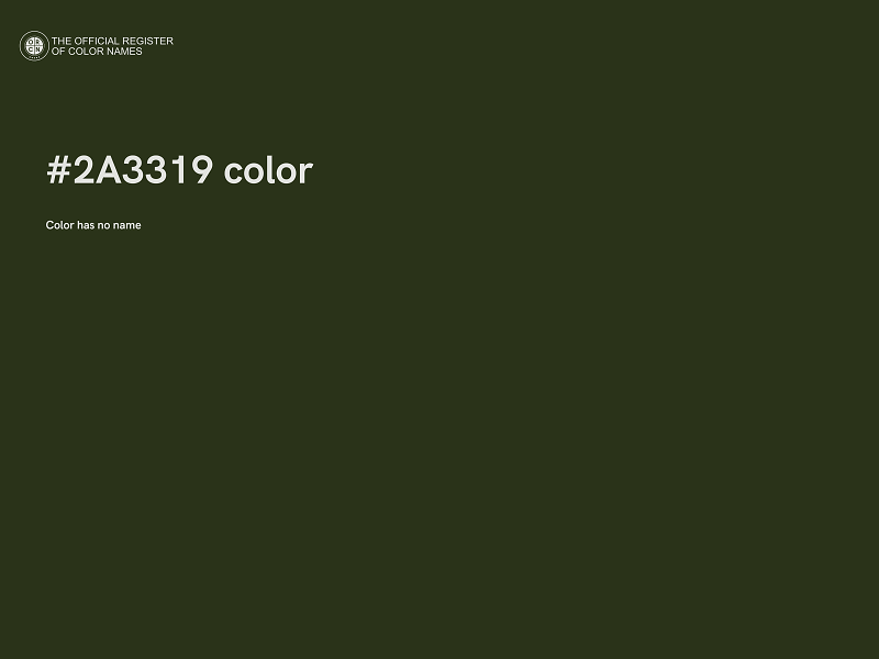 #2A3319 color image