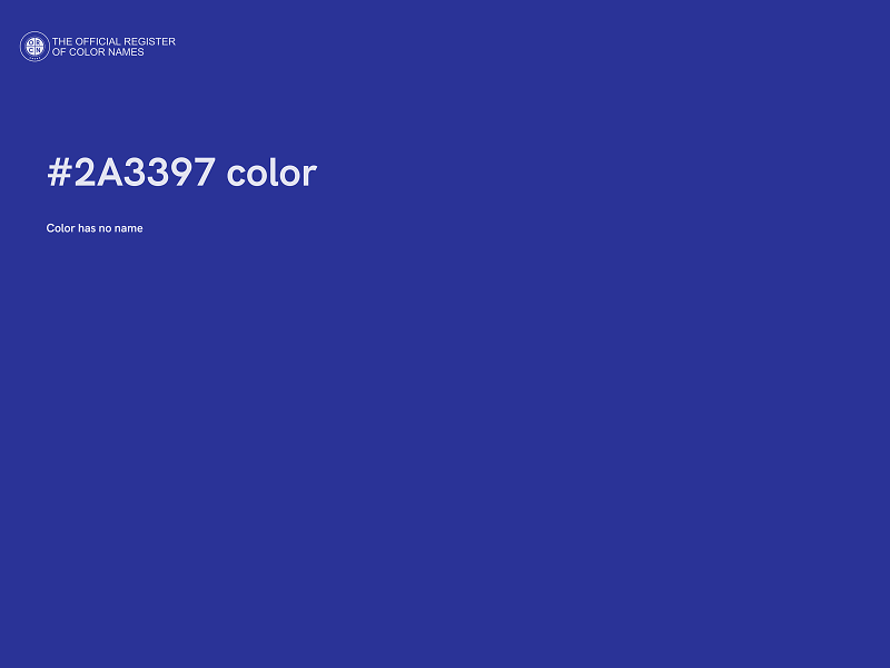 #2A3397 color image