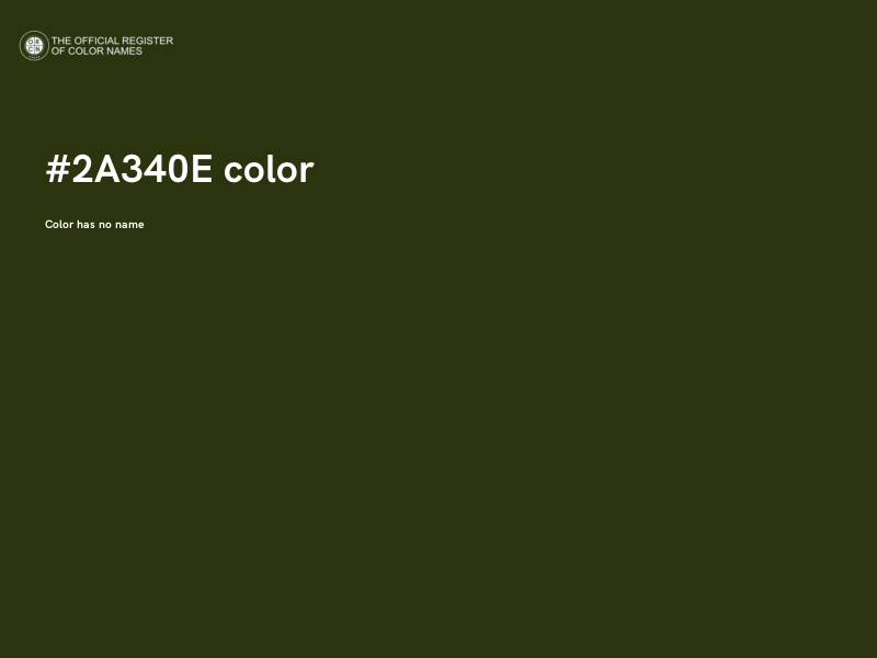 #2A340E color image