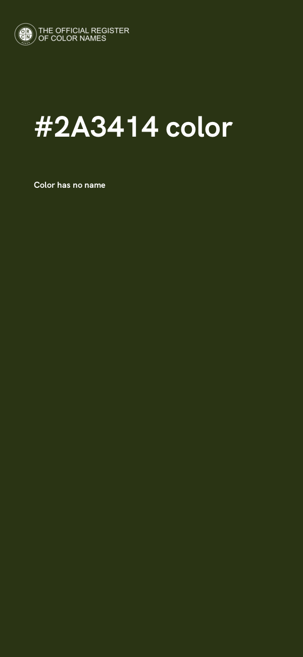 #2A3414 color image